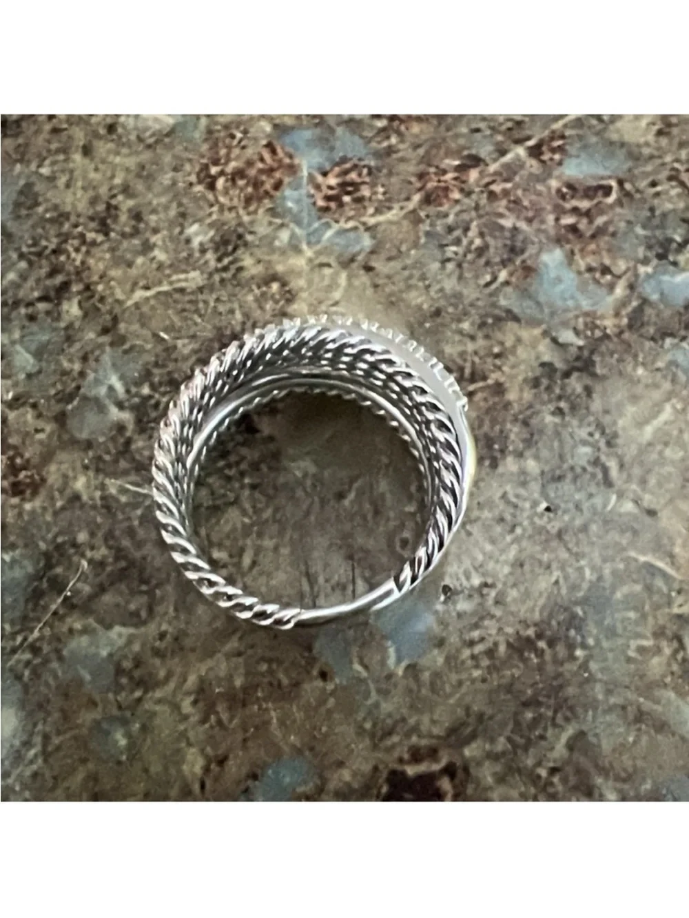 David Yurman sz 7never used crossover ring - Picture 4 of 4